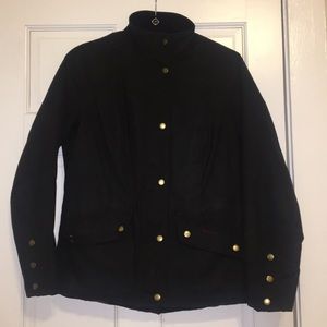 Barbour waxed jacket Black UK size 12 US size 8